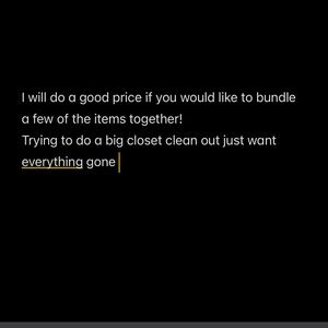 Bundle items for a good price!